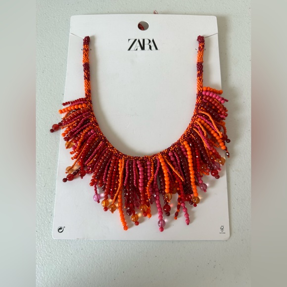 ZARA multicolored beads necklace - Picture 3 of 3